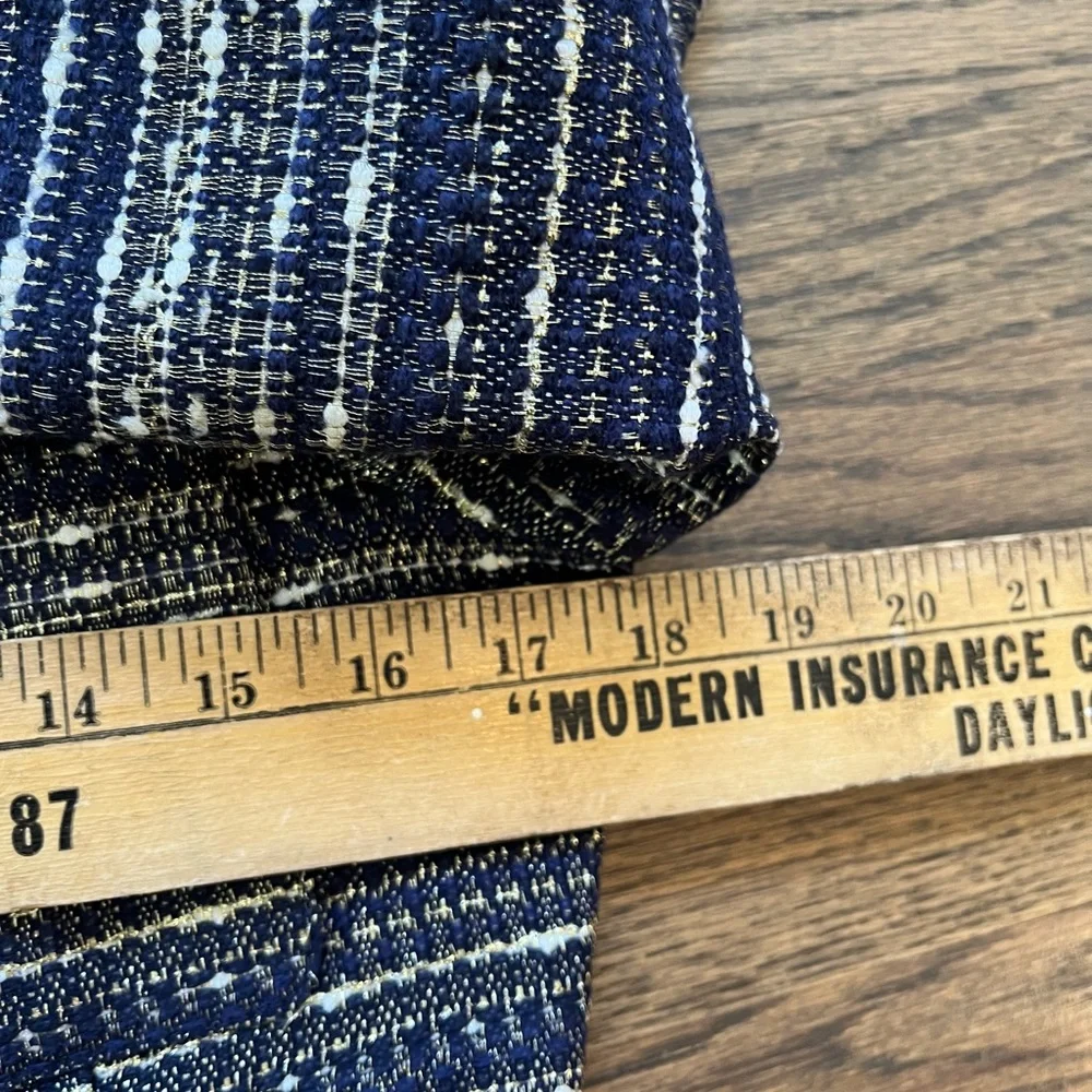 Lilly Pulitzer Woman’s Navy and White Tweed Blazer/Jacket Size 6 Career Chanel - Picture 7 of 8